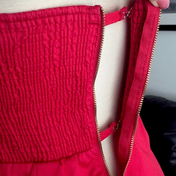 👗Free People Red Strapless JEWELED Dress XS. - Picture 7 of 8